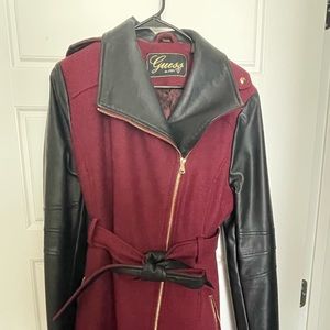 Guess Tweed & Leather Jacket